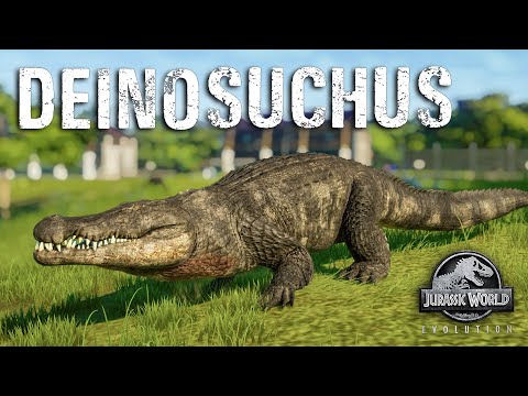 DEINOSUCHUS MOD! DAS RIESENKROKODIL IN JWE! - Jurassic World Evolution Mods