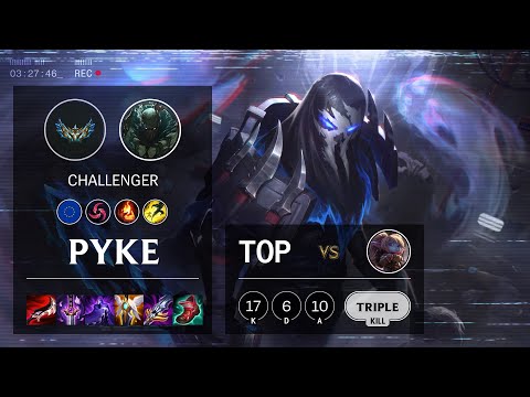 Pyke Top vs Poppy - EUW Challenger Patch 12.1