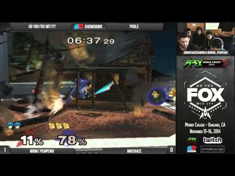 DYFWI Day 1 - Round 1 Pools: MIOM|PewPewU (Marth) vs MikeHaze (Fox)