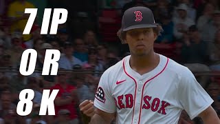 Brayan Bello Strikes Out 8 over 7 Scoreless Innings vs Yankees