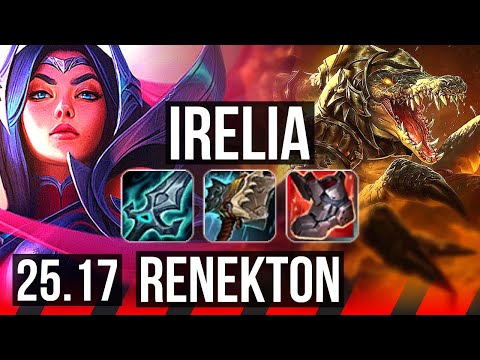 IRELIA vs RENEKTON (TOP) | KR Master | 25.17