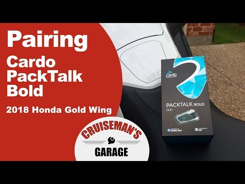 Pairing Cardo PackTalk Bold with 2018 Goldwing