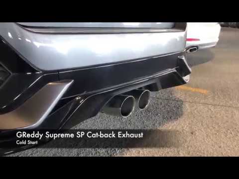 2017 Civic Sport Hatchback GReddy Supreme SP Cat-back Exhaust System