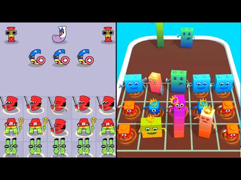 Merge Number Cube Run Vs Merge Alphabet Monster Lore, Merge Battles ⭐ Number Lore ⭐⭐⭐ abcdef...wxyz