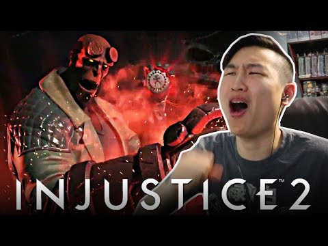 Injustice 2 - Hellboy Gameplay Reveal Trailer!! [REACTION]