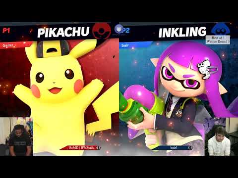 SpotDodge Monthly - SoMD | BWStatic (Pikachu) vs bair! (Inkling) Main Stream Winners Round 3