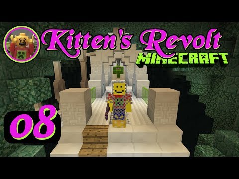 Jim in Kitten's Revolt Minecraft E08 - Knockback X is Hilarious!