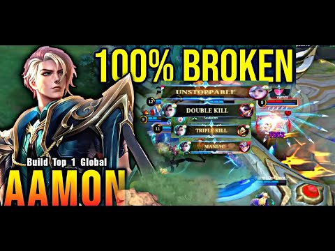 99.9% ONE SHOT DELETE EARLY TO LATE GAME!1xmaniac BEST AAMON BURST DAMAGE BUILD! |nNimuuu | MLBB