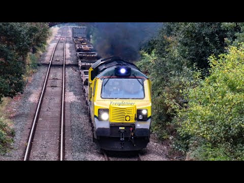 Freightliner Class 70 No. 70003 on 6E53 Crewe Basford Hall - Hunslet Yard on 18.10.20 - HD