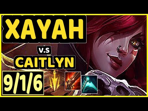 ZVEN (XAYAH) vs CAITLYN - 9/1/6 KDA BOTTOM ADC CHALLENGER GAMEPLAY - NA