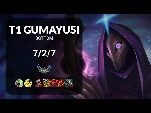 T1 Gumayusi Jhin vs Kai'Sa BOTTOM - KR CHALLENGER Patch 13.19