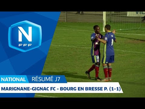 J7 : Marignane-Gignac FC - F. Bourg en Bresse Péronnas 01 (1-1), le résumé I National FFF 2018-2019