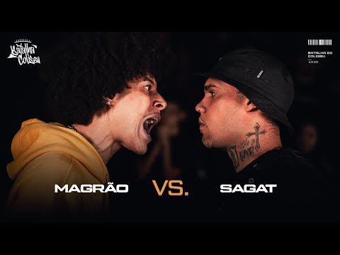 (CLIMA QUENTE!! 🔥🔥) MAGRÃO (SP) X SAGAT - 2ª FASE - BATALHA DO COLISEU - EDIÇÃO 45 SEGUNDOS #232