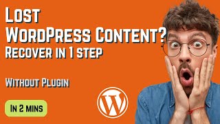 restore wordpress page to previous date