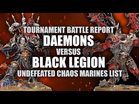 Black Legion VS Chaos Daemons - Tournament Battle Report - Menza Masquerade - Part 6