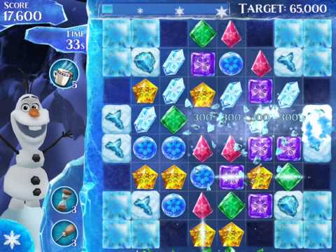 Frozen Free Fall Level 145 Live Action Play Walkthrough