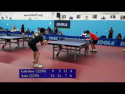 U2350 SF: Lakshay (2249) vs Aziz (2239) at ICC Joola Winter Open on 2019-11-10