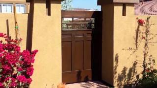 Craftsman Wood Gate | Los Angeles | 1.800.562.5770 Mulholland Security