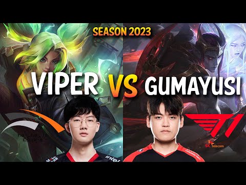 HLE Viper vs T1 Gumayusi - ZERI vs APHELIOS ADC - KR Ranked