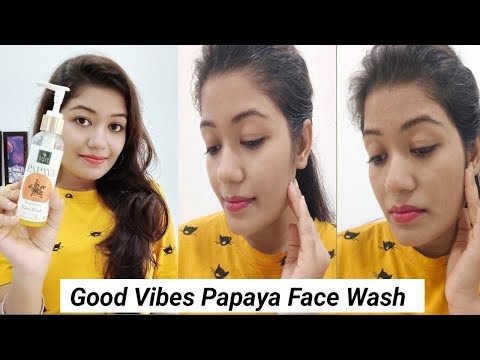 Good Vibes Papaya Face Wash| Honest Review & Demo || Krrish Sarkar