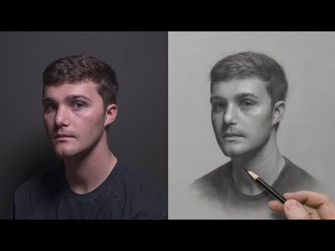 ✨Time-Lapse: David Jamieson Draws a Portrait with Pencils, Graphite Powder and White Chalk
