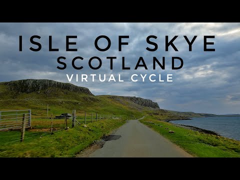 Indoor Cycling Videos With Music | Isle Of Skye Scotland 4K |  Virtual Bike Ride