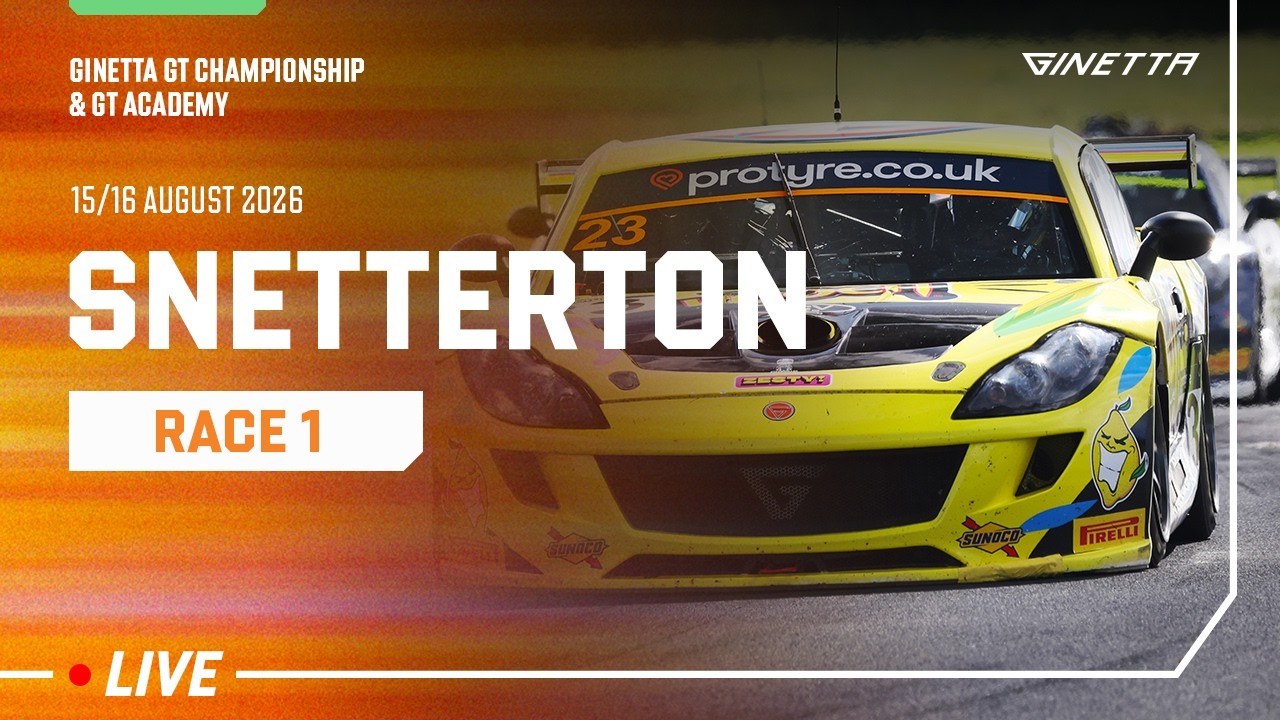 LIVE | Race 1 | Snetterton | Ginetta GT Championship & GT Academy