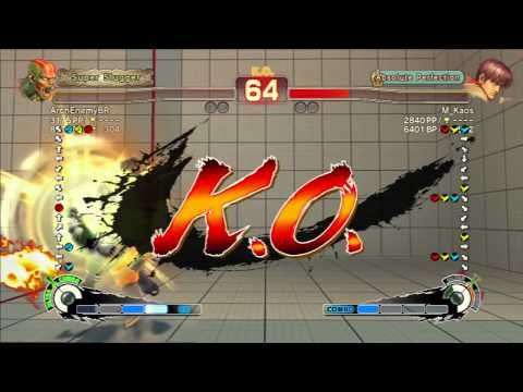 ArchEnemyBR(Dhalsim) VS [SOA]M_Kaos(Guy) SSF4 AE 2012 PSN
