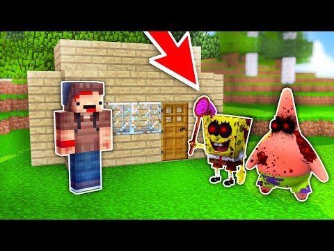 BASE VS CREEPYPASTA SPONGEBOB.EXE APOCALYPSE - MINECRAFT TROLL + ROLEPLAY