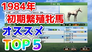 【ランキング】1984年のおすすめ繁殖牝馬TOP５～この馬たちがおすすめだ！～【ウイポ9 2021】【ウイニングポスト9 2021】