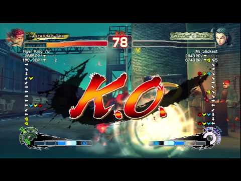 Tiger_King_78 [Evil Ryu] Vs Mr_Slickest [Rose] SSF4 AE 2012 Ranked Matches - PSN