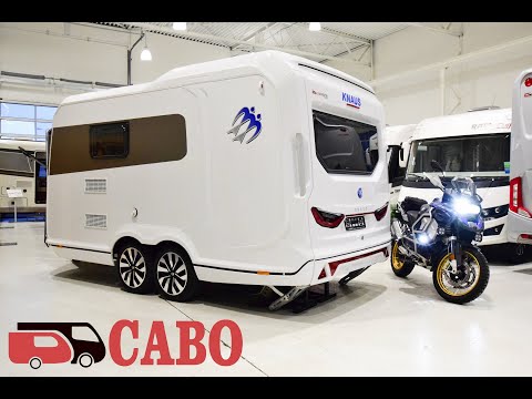 Knaus Deseo 400 2021 model - with two motorcycle transport package
