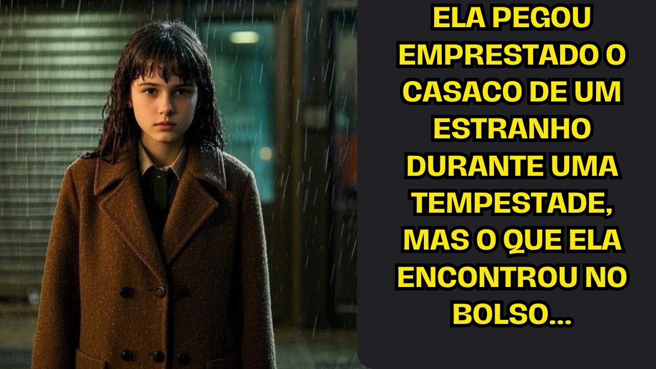 Ela pegou emprestado o casaco de um estranho durante uma tempestade, mas o que ela encontrou...