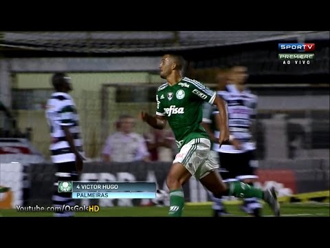 Gol de Victor Hugo, XV de Piracicaba 1 x 4 Palmeiras - Paulistão 25/02/2016