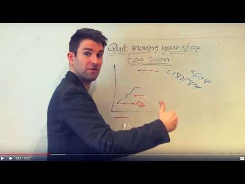 Stop Moving Your Stop Loss to Breakeven / Profit TOO Soon! What's the Solution? ☝ Video