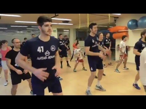 Entrenamiento de los jugadores y socios en Spa Mercedes