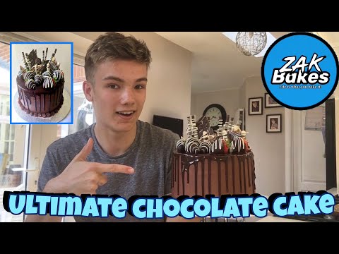 How to make a ULTIMATE CHOCOLATE CAKE | How I decorate my cakes | Zak Bakes