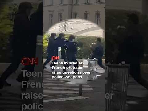 Teens injured at French protests raise questions over police weapons