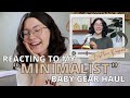 Reacting To My Minimalist Baby Gear Haul After Having My Baby