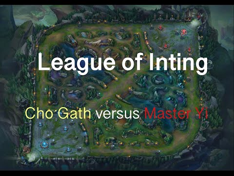 Cho'Gath (17 / 4 / 10) versus Master Yi - Jungle gameplay. Big monster in the jungle!