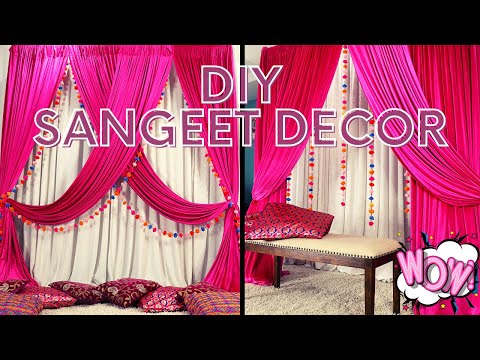 DIY Sangeet Backdrop | 2 Simple & Easy Interchangeable Designs | Sangeet Decor | Unforgettable Decor