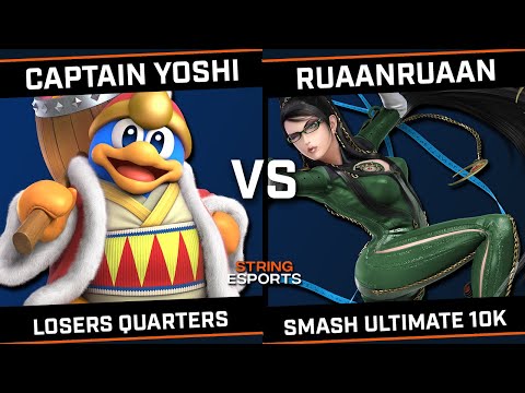 Captain Yoshi (Dedede) vs RuaanRuaan (Bayonetta) - String Esports Smash Ultimate 10K