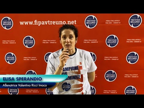ELISA SPERANDIO, ALLENATRICE DEL VALENTINO RICCI IMOCO, DOPO LA VITTORIA DELLA FINALE U16F