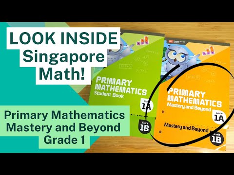 Singapore Math Flip Through | 2022 Primary Mathematics Grade 1 - Mastery and Beyond 1A and 1B