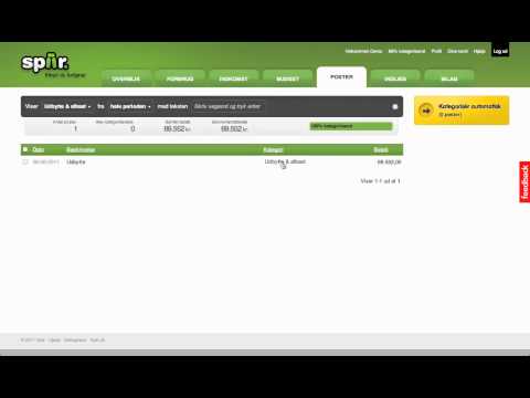 Hvordan kategoriserer man poster som 'Ignorer' på Spiir