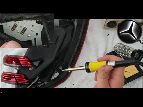 mercedes w212 led tail light repair