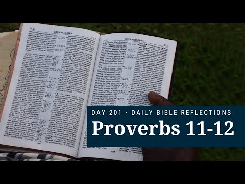 DAY 201 | Proverbs 11-12 | The Bible in A Year
