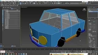 3dsmax 基本操作14 多邊形建模 小汽車3 10 13 10 17 37 899