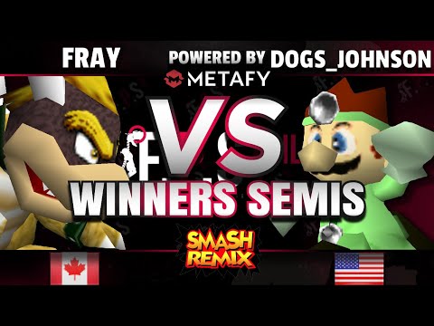FPS4 Online-Fray (Falco/Bowser) vs. GANON64|Dogs_Johnson (C. Falcon/Dr. Mario)- Smash Remix W. Semis
