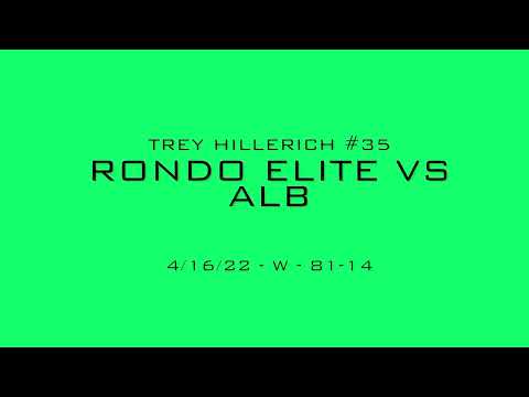 Rondo Elite 2028 vs ALB - Trey Hillerich Highlights 4/16/22 NYBL Independent Hoops spring Exclusive